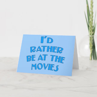 Tarjeta Estaría bastante en las películas