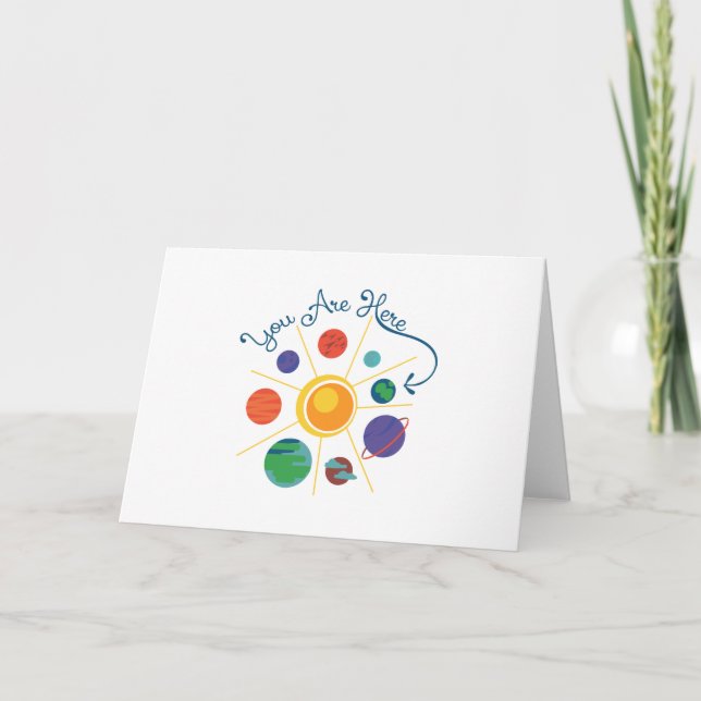 Tarjeta Estás Aquí (Anverso)