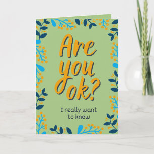 Tarjeta ¿Estás Bien? Pensando En Ti