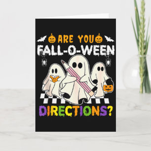 Tarjeta ¿Estás Caído O Ween Direcciones Fantasma Cristiano