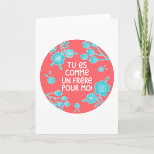 Tarjeta Estás como un hermano para mi