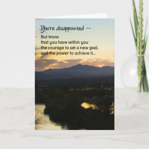 Tarjeta Estás decepcionado... Apoyo y aliento