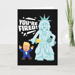 Tarjeta Estás Despedido Libertad Elección Anti Trump Demóc