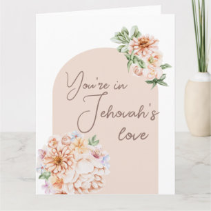Tarjeta Estás en el amor de dios - ánimo de JW