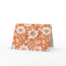 Estás en nuestros pensamientos - Flores blancas en