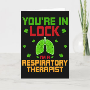 Tarjeta Estás encerrado, soy un terapeuta respiratorio St