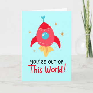 Tarjeta “Estás fuera de este mundo”