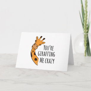 Tarjeta Estás girafando loco