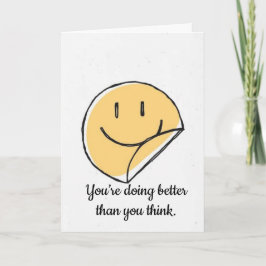 Tarjeta Estás Haciendo Mejor De Lo Que Crees Apoyo Emocion
