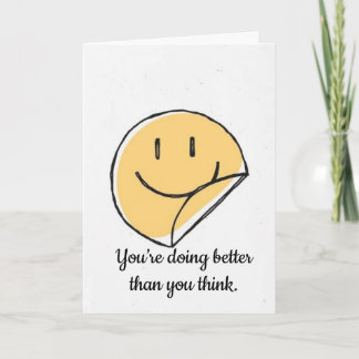 Tarjeta Estás Haciendo Mejor De Lo Que Crees Apoyo Emocion