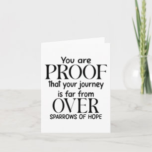 Tarjeta Estás Probando - Fragmentos De Esperanza Inspirado