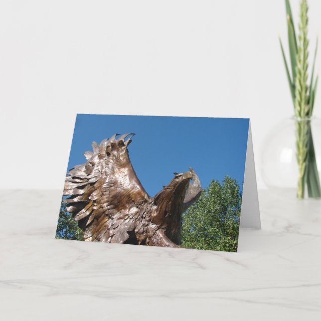 Tarjeta Estatua de Águila (Anverso)