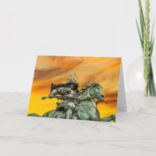 Tarjeta Estatua de Kusunoki Masashige, Japón