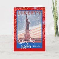 Estatua de la carta de la libertad retro del Día d