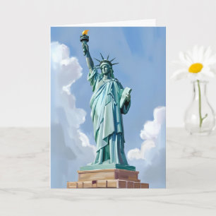 Tarjeta Estatua de la Libertad Ciudad de Nueva York