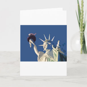 Tarjeta Estatua de la Libertad Pop Art