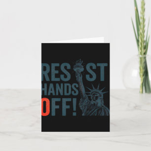 Tarjeta Estatua De La Resistencia A La Libertad De Manos F