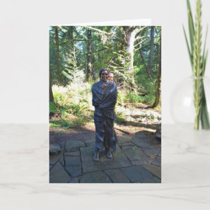 Tarjeta Estatua de Sacagawea, Fort Clatsop, Astoria, Oregó