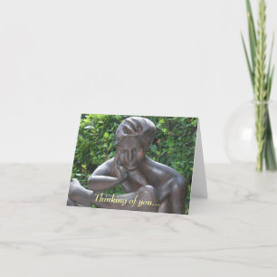 Tarjeta Estatua del d'Este del chalet (que piensa en