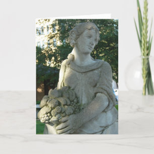 Tarjeta Estatua en el parque