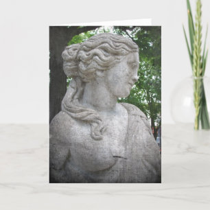 Tarjeta Estatua en el parque