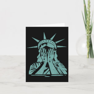 Tarjeta Estatua Llorante De La Protesta Por La Libertad