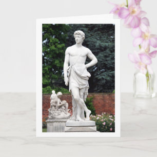 Tarjeta Estatua masculina, jardines de Hampton Court, Ingl