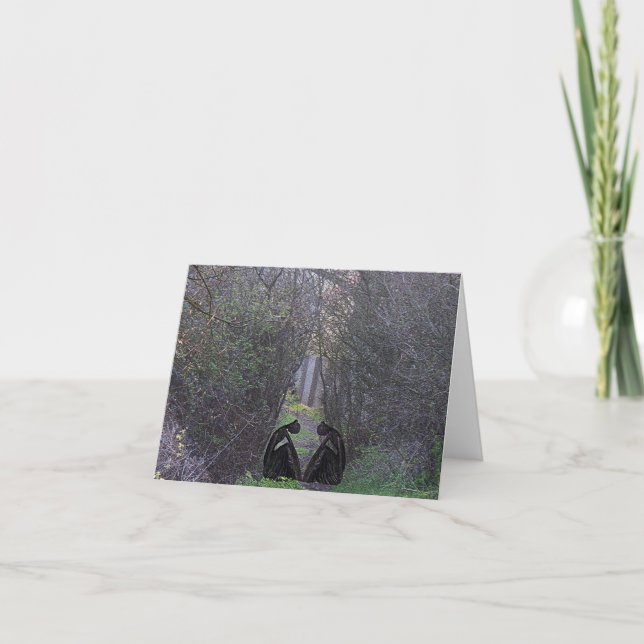Tarjeta Estatuas En El Bosque (Anverso)