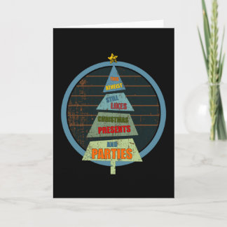 Tarjeta Este ateo le gustan los regalos de Navidad y las f