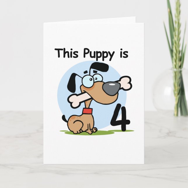 Tarjeta Este cachorro camisetas y regalos de cumpleaños (Anverso)