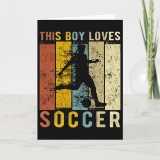 Tarjeta Este Chico Ama El Fútbol Fútbol Para Chicos