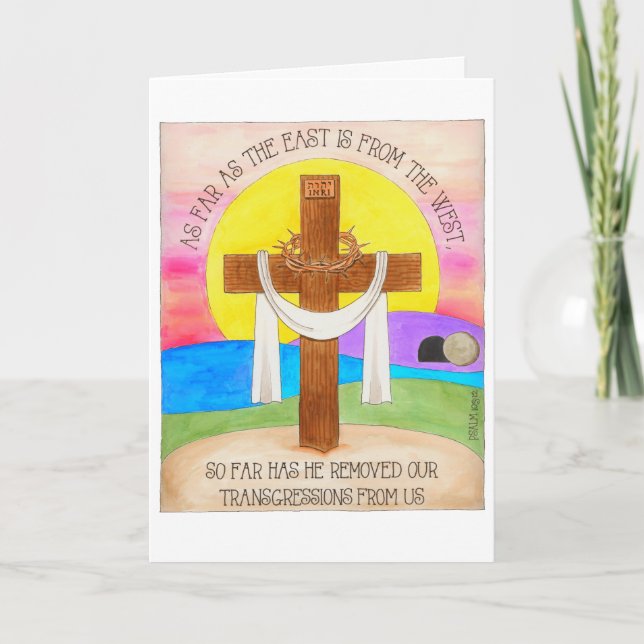 Tarjeta Este de Occidente Pascua (Anverso)