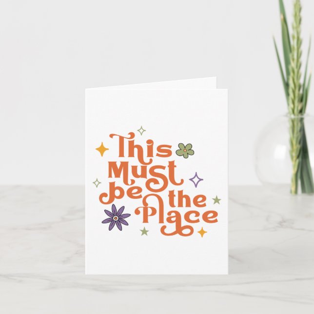 Tarjeta Este Debe Ser El Lugar (Anverso)