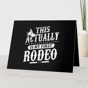 Tarjeta Este En Realidad Es Mi Primer Rodeo De Cowboy Bull
