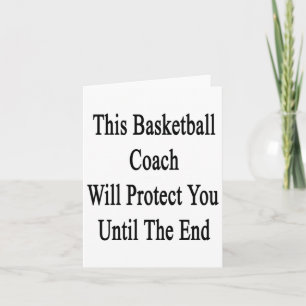 Tarjeta Este Entrenador De Básquetbol Te Protegerá Hasta E