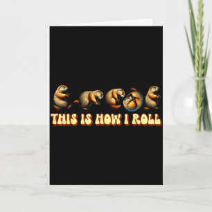 Tarjeta Este es como ruedo Día de la Marmota para hombres 