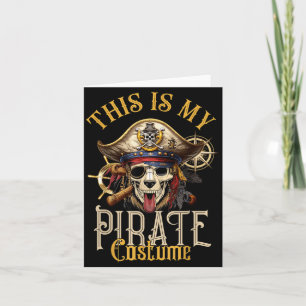 Tarjeta Este Es Disfraz De Pirata Perro Pirata Perezoso Ha