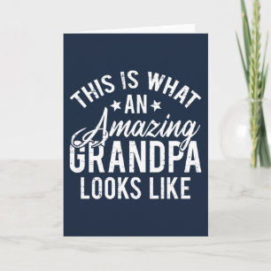 Tarjeta Este es el aspecto de un abuelo increíble regalo