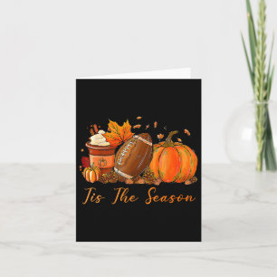 Tarjeta Este Es El Café De La Calabaza De Fútbol De Otoño