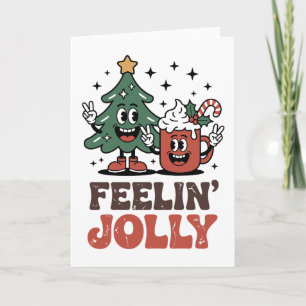 Tarjeta Este Es El Café Santa Hat del Árbol de Navidad de 