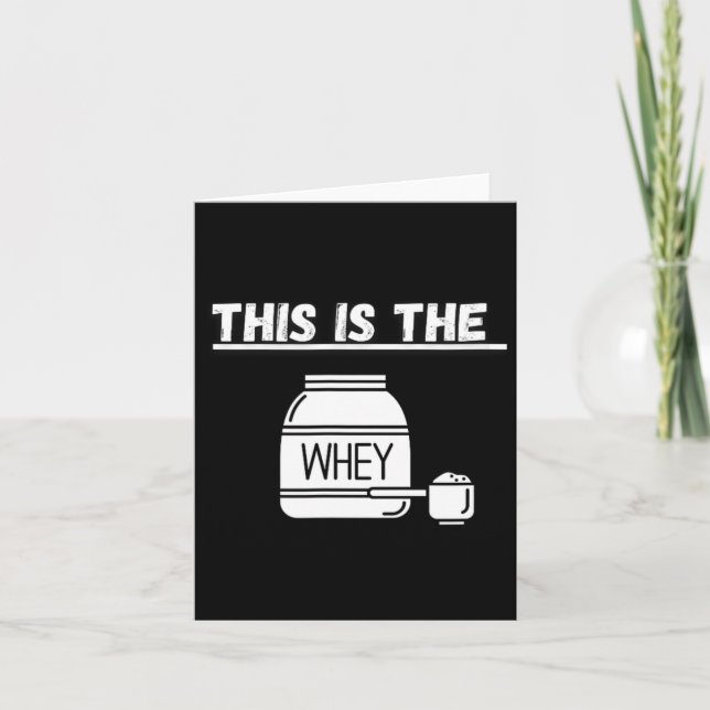 Tarjeta Este Es El Diseño Del Gimnasio De Whey (Anverso)