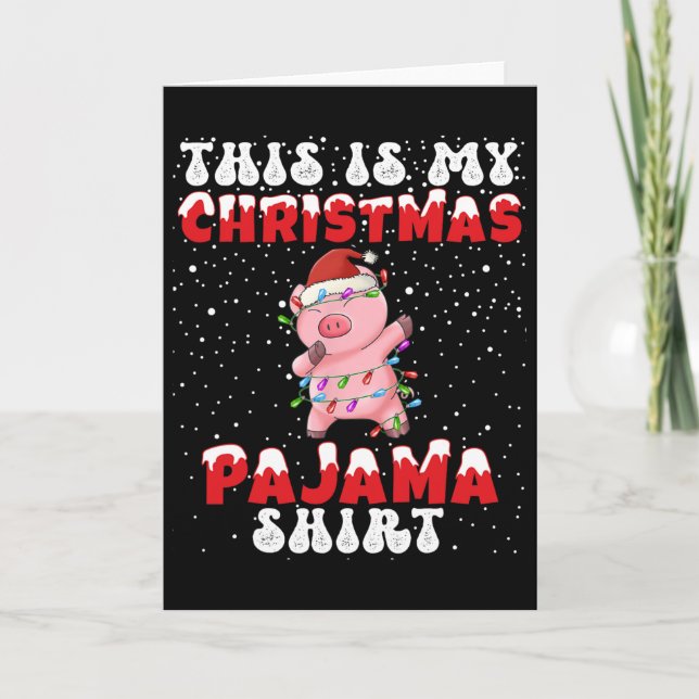 Tarjeta Este Es El Gracioso Dabbing Pi De Mis Navidades (Anverso)