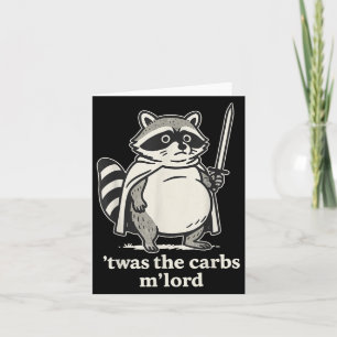 Tarjeta Este Es El Gráfico Meme De Los Carbs Mlord Raccoon