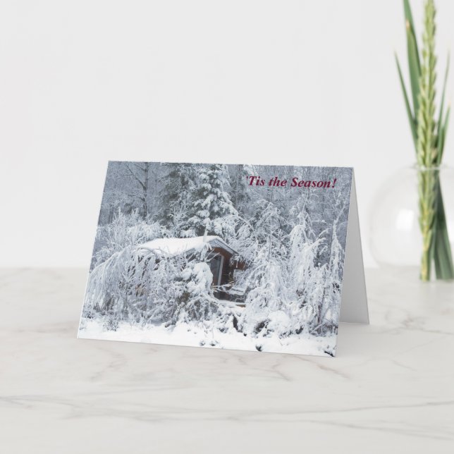 Tarjeta 'Este es el invierno nevado de la temporada de inv (Anverso)