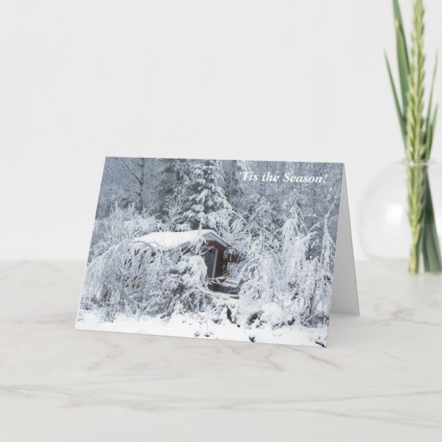 Tarjeta 'Este es el invierno nevado de la temporada de inv (Anverso)