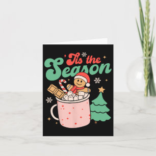 Tarjeta Este Es El Navidad De Temporada Hot Cocoa Gingerbr