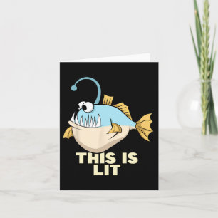 Tarjeta Este Es El Pescador Pescador De Los Monstruos De P