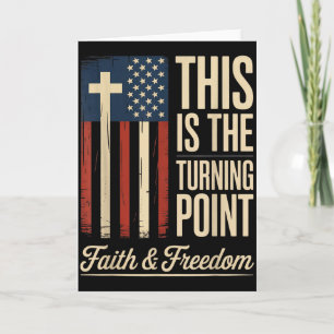 Tarjeta Este Es El Punto De Inflexión Patriótica Fe Usa 