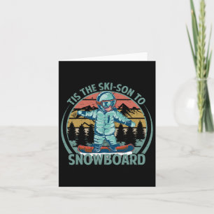 Tarjeta Este Es El Ski-son Al Snowboard - Snowboard - Niev