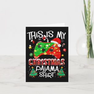 Tarjeta Este es el video de Pajama Santa Hat Gamer de mis 